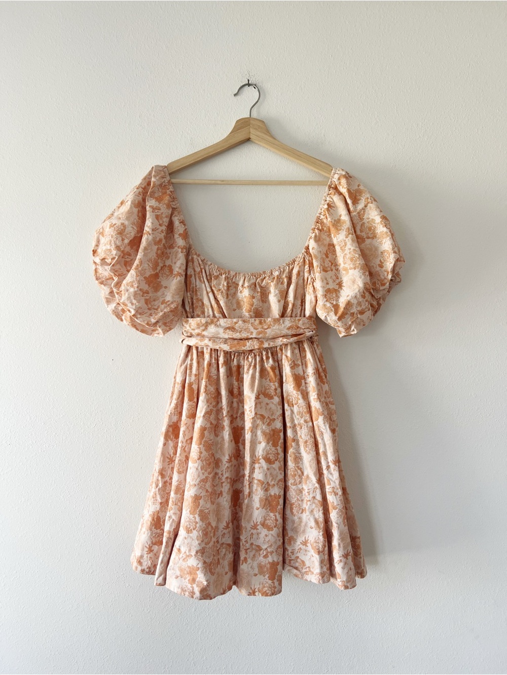 MABLE | Sophia Fall Floral Puff Sleeve Mini Dress | M